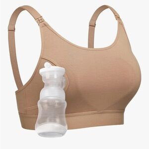 Momcozy Hands Free Pumping Bra Mocha Size Medium